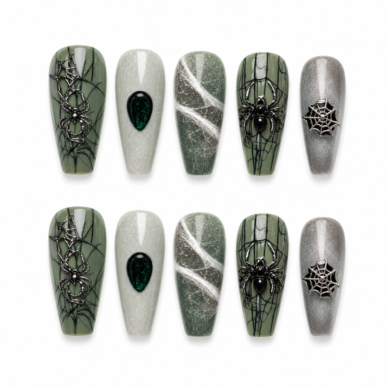Pearl of the Crypt press-on nail set