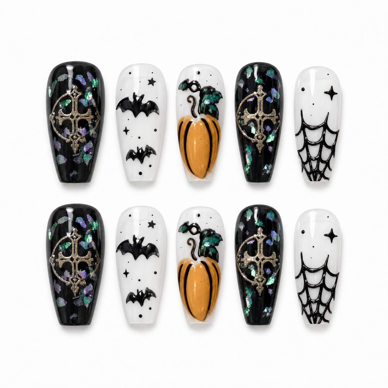 Witching Hour Web press-on nail set