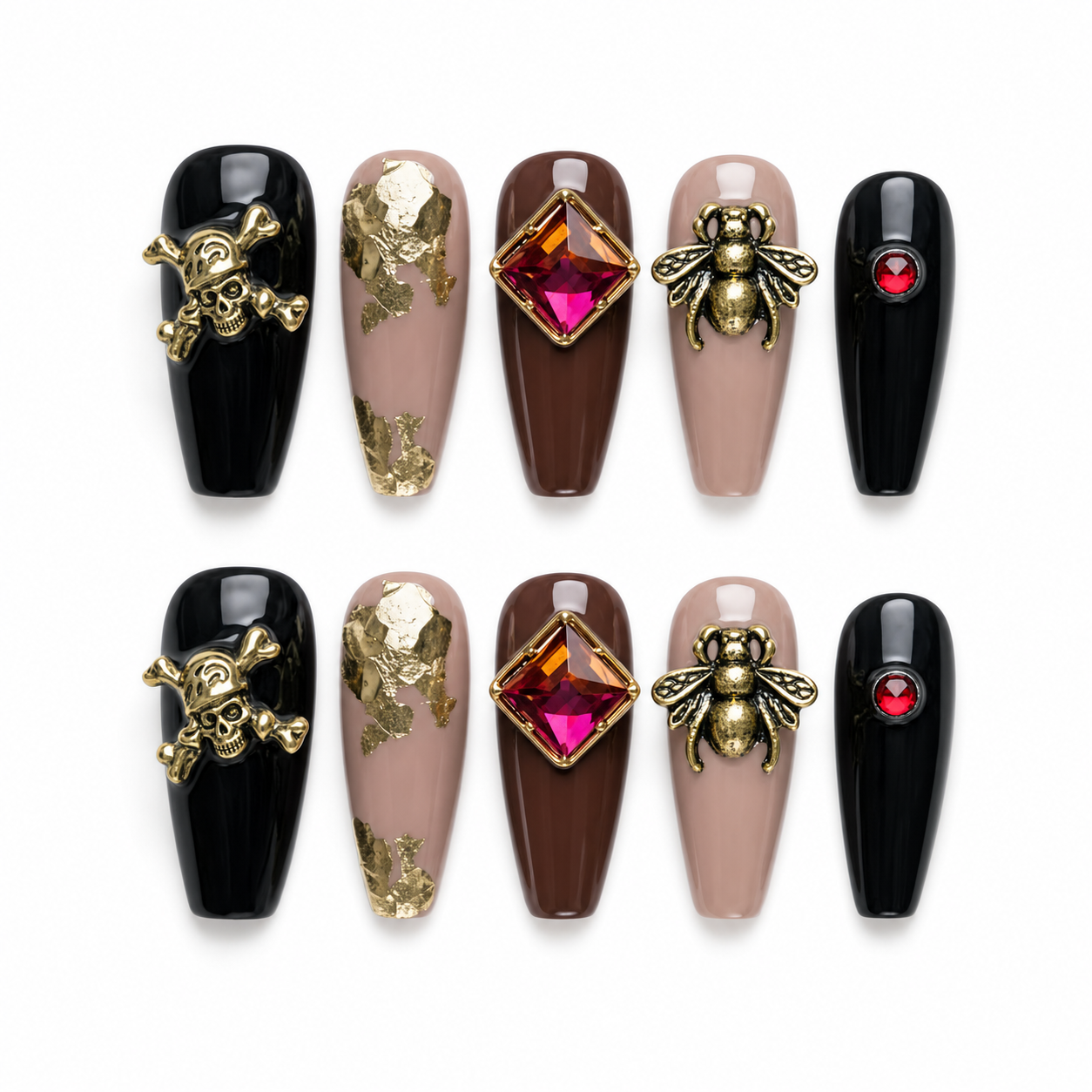 Watcher in White press-on nail set