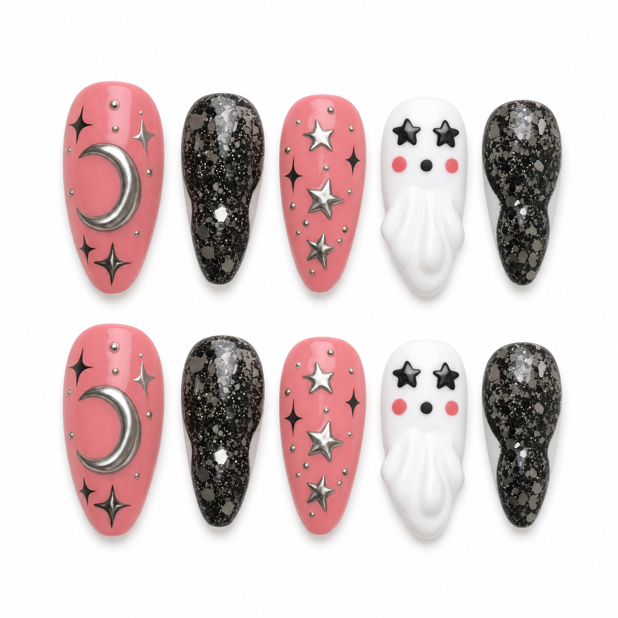 Skull & Scarlet press-on nail set