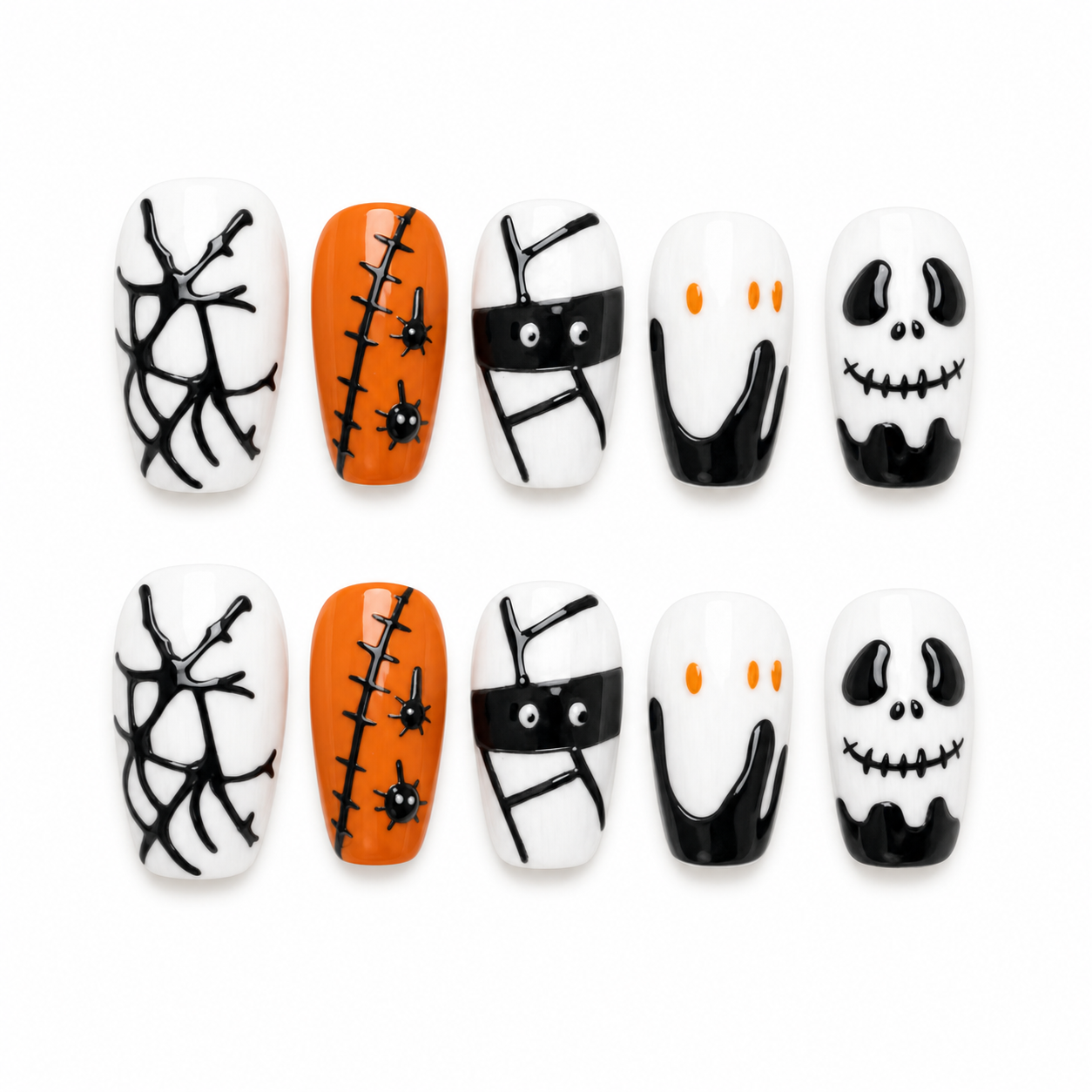Scarlet Eclipse press-on nail set