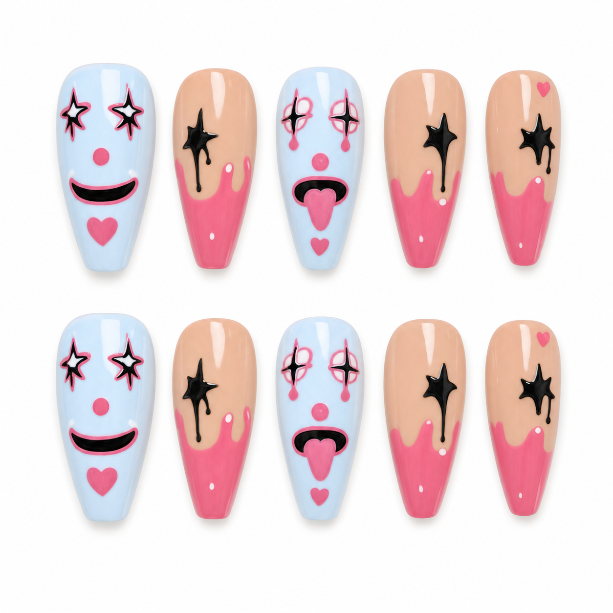 Solar Spider press-on nail set