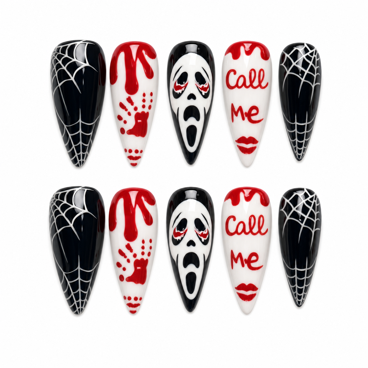 Crimson Confession press-on nail set