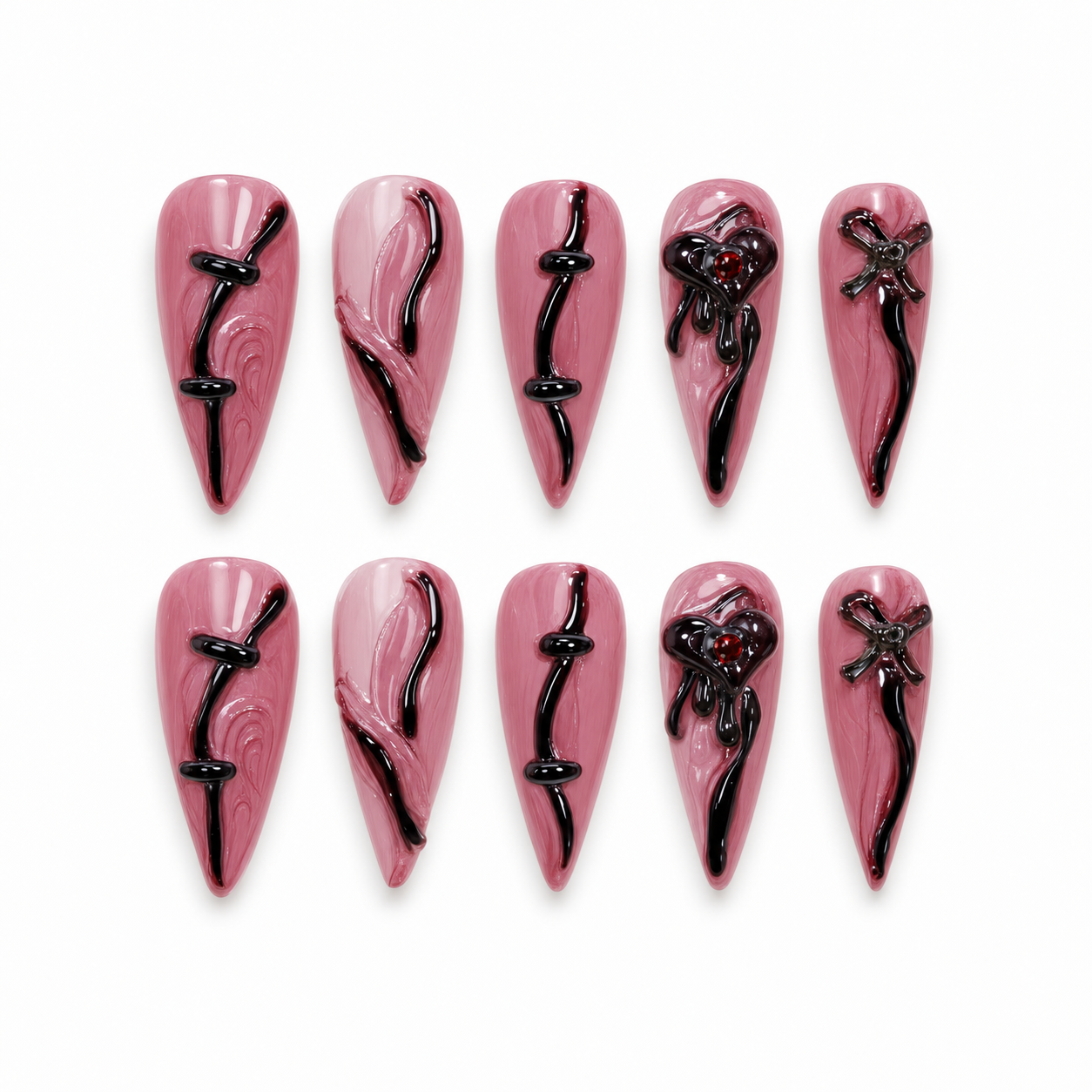 Velvet Serpent press-on nail set