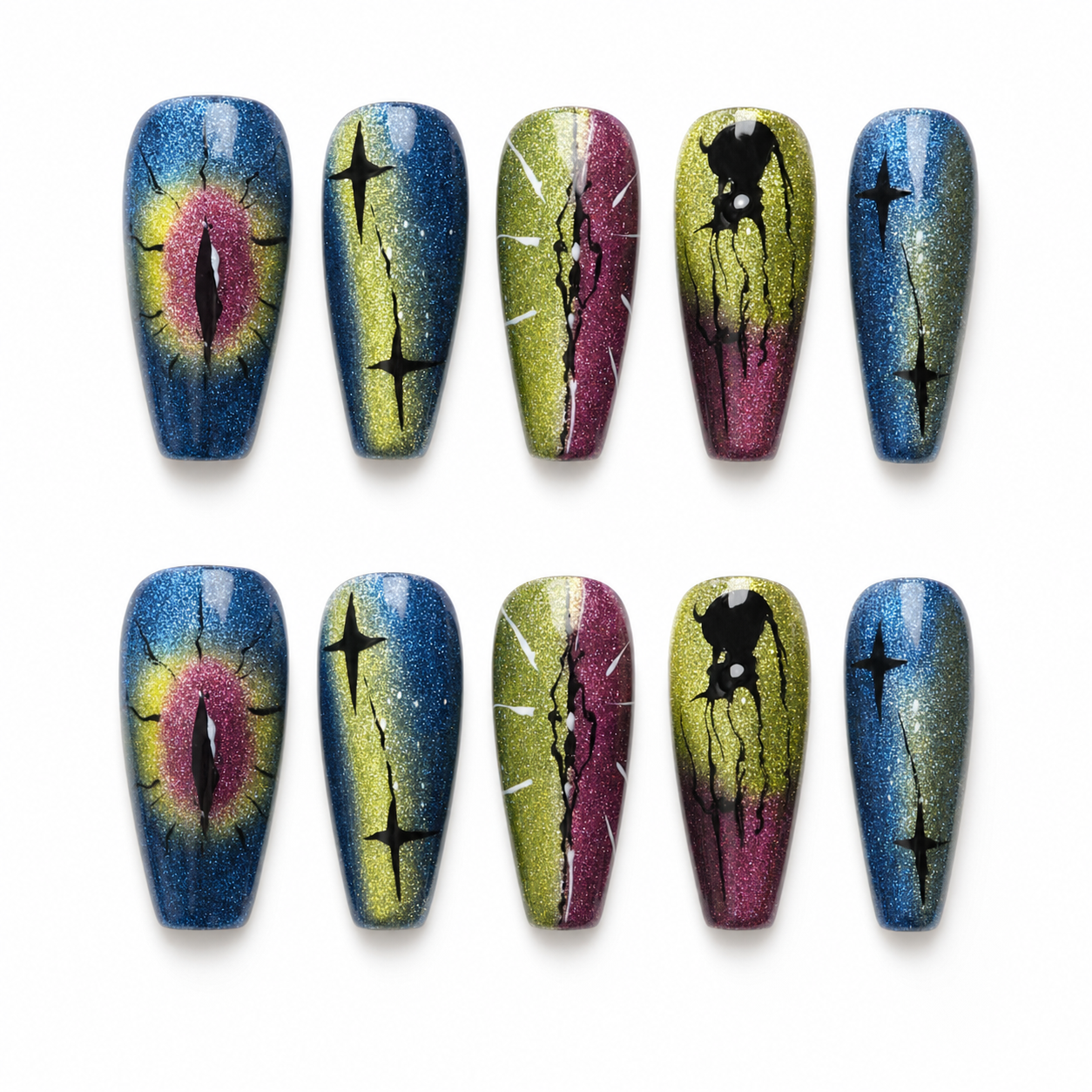 Dark Devotion press-on nail set