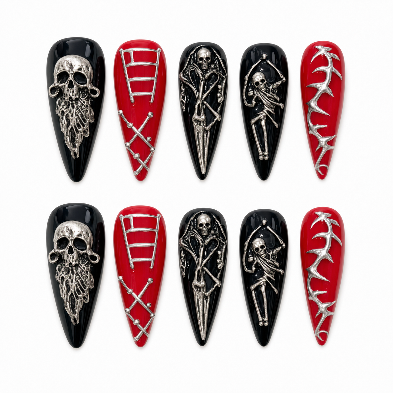 Midnight Gem press-on nail set