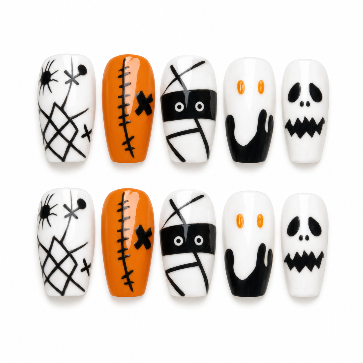 Electric Graveyard press-on nail set