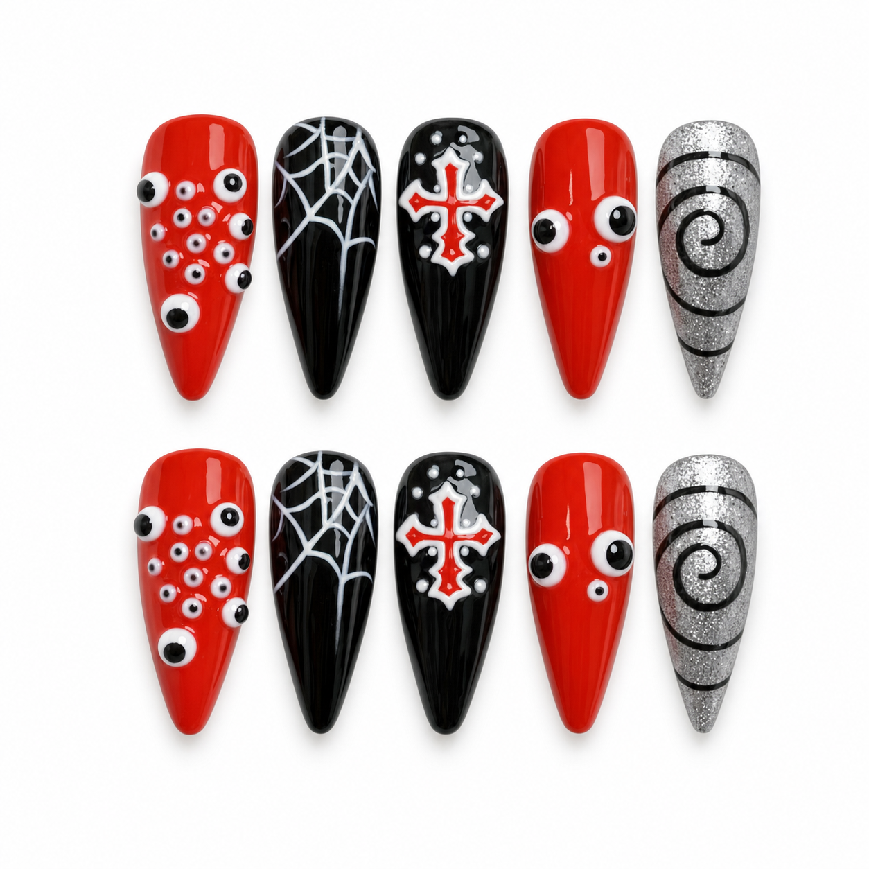 Infernal Relic press-on nail set