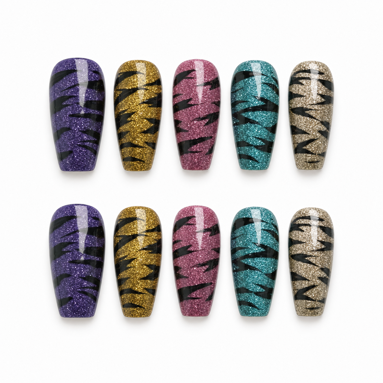 Victorian Mourning press-on nail set