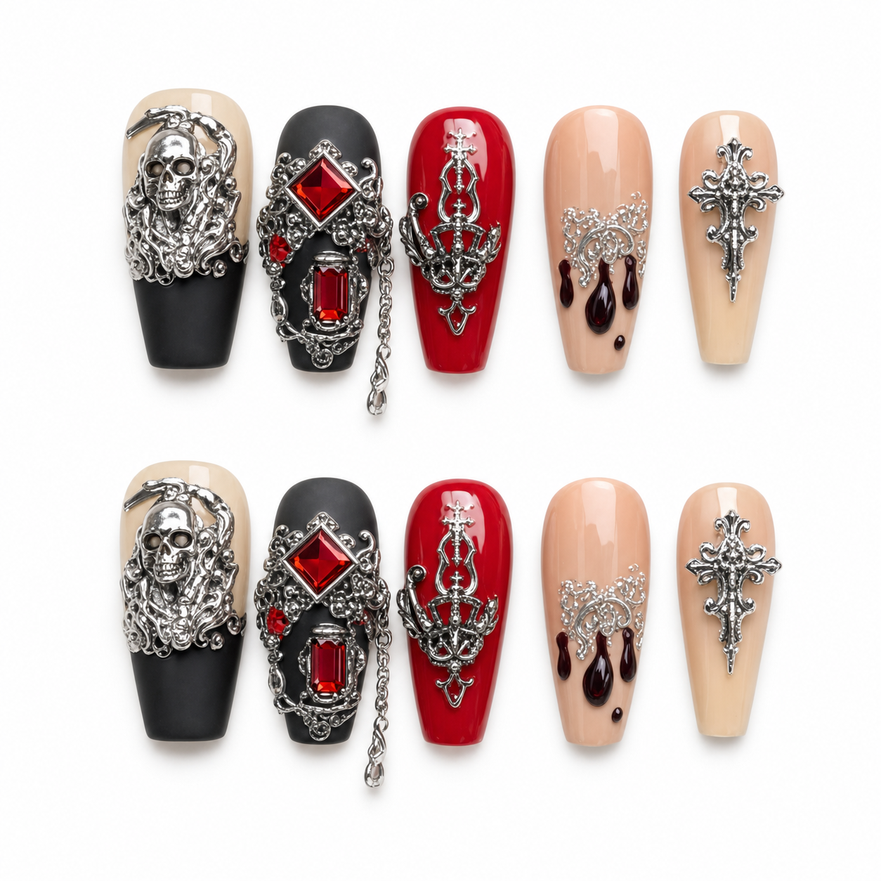 Spectral Garden press-on nail set
