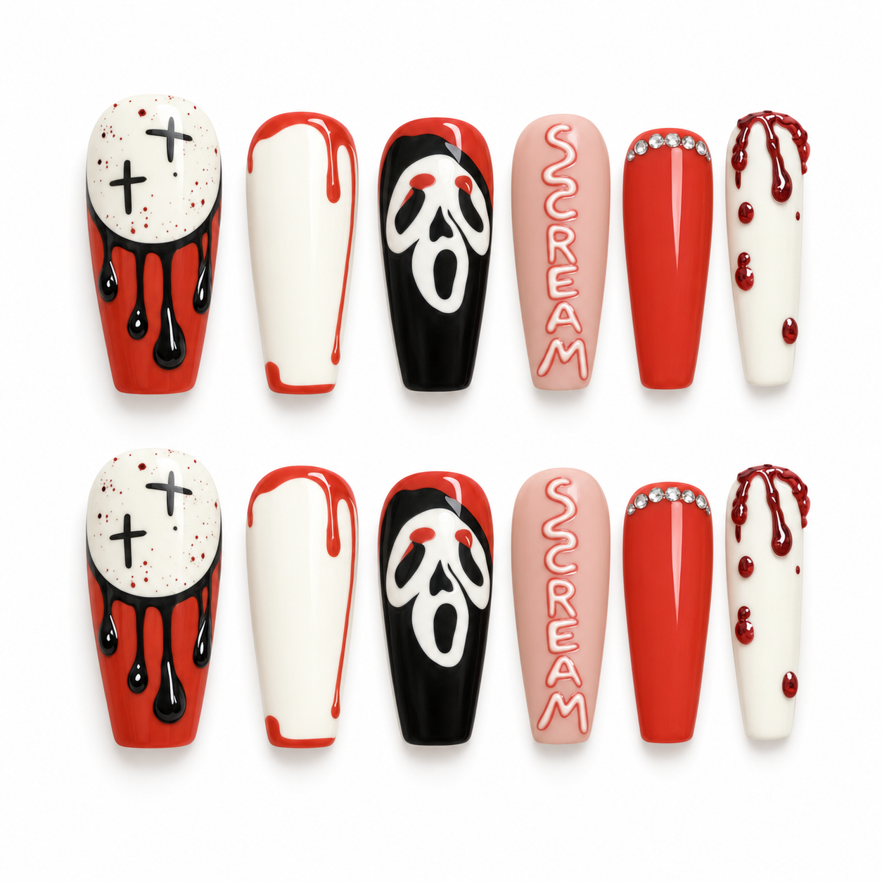 Scream Queen press-on nail set