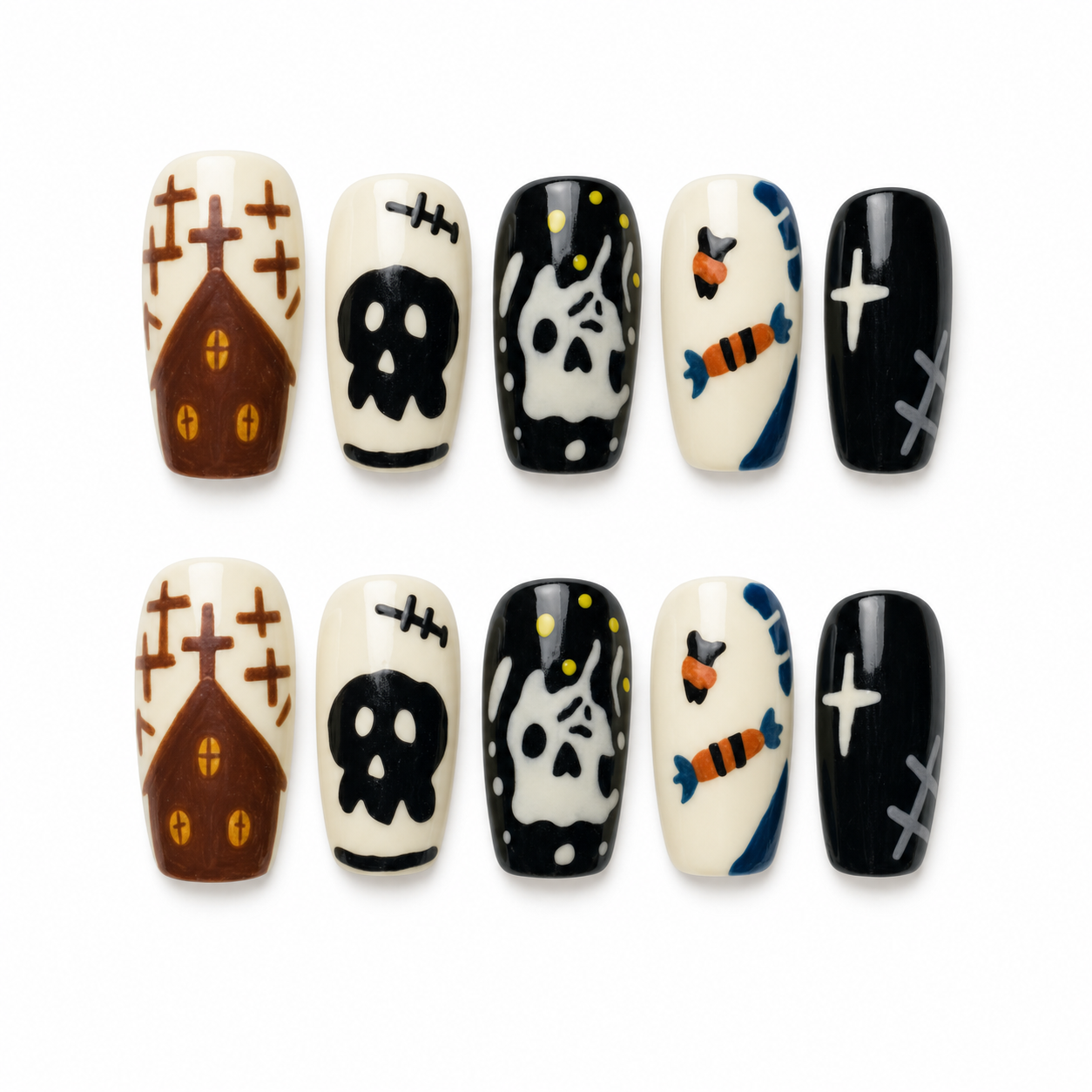 Ghost Story press-on nail set