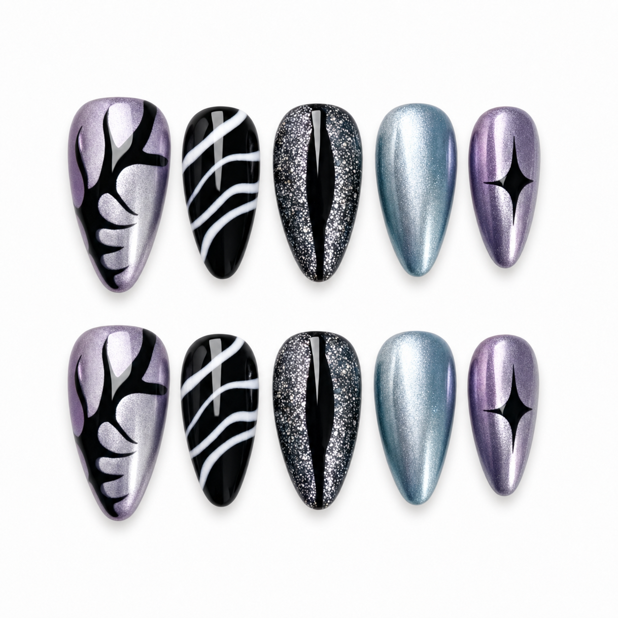 Acid Eye press-on nail set