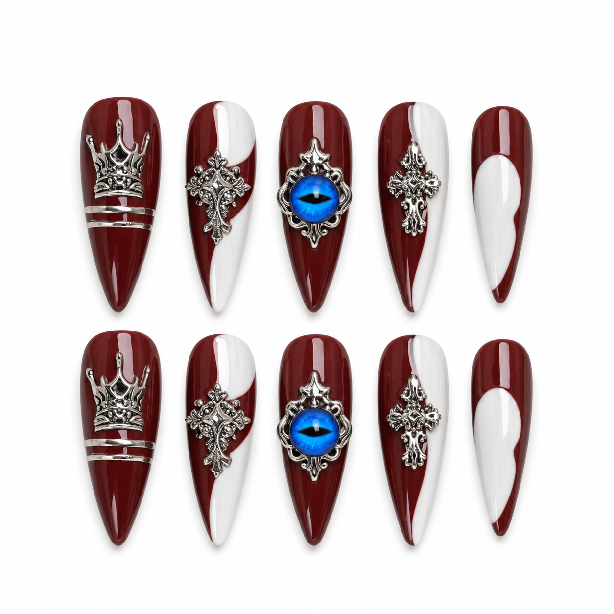 Cemetery Stroll press-on nail set