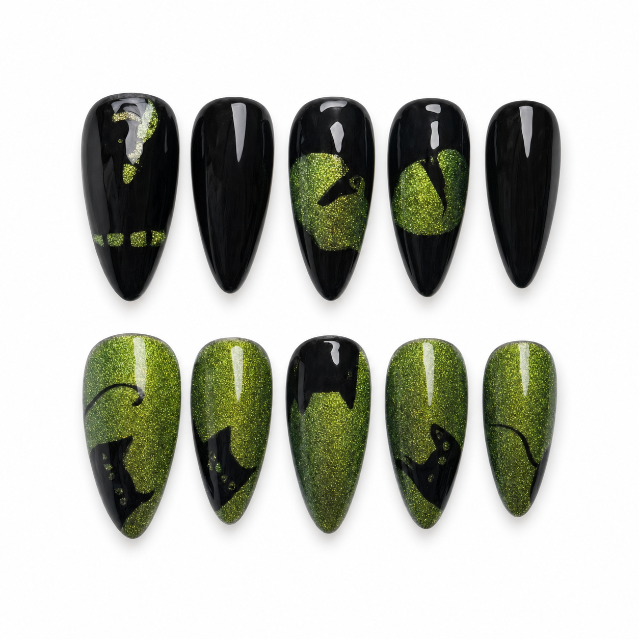 Electric Blue Séance press-on nail set