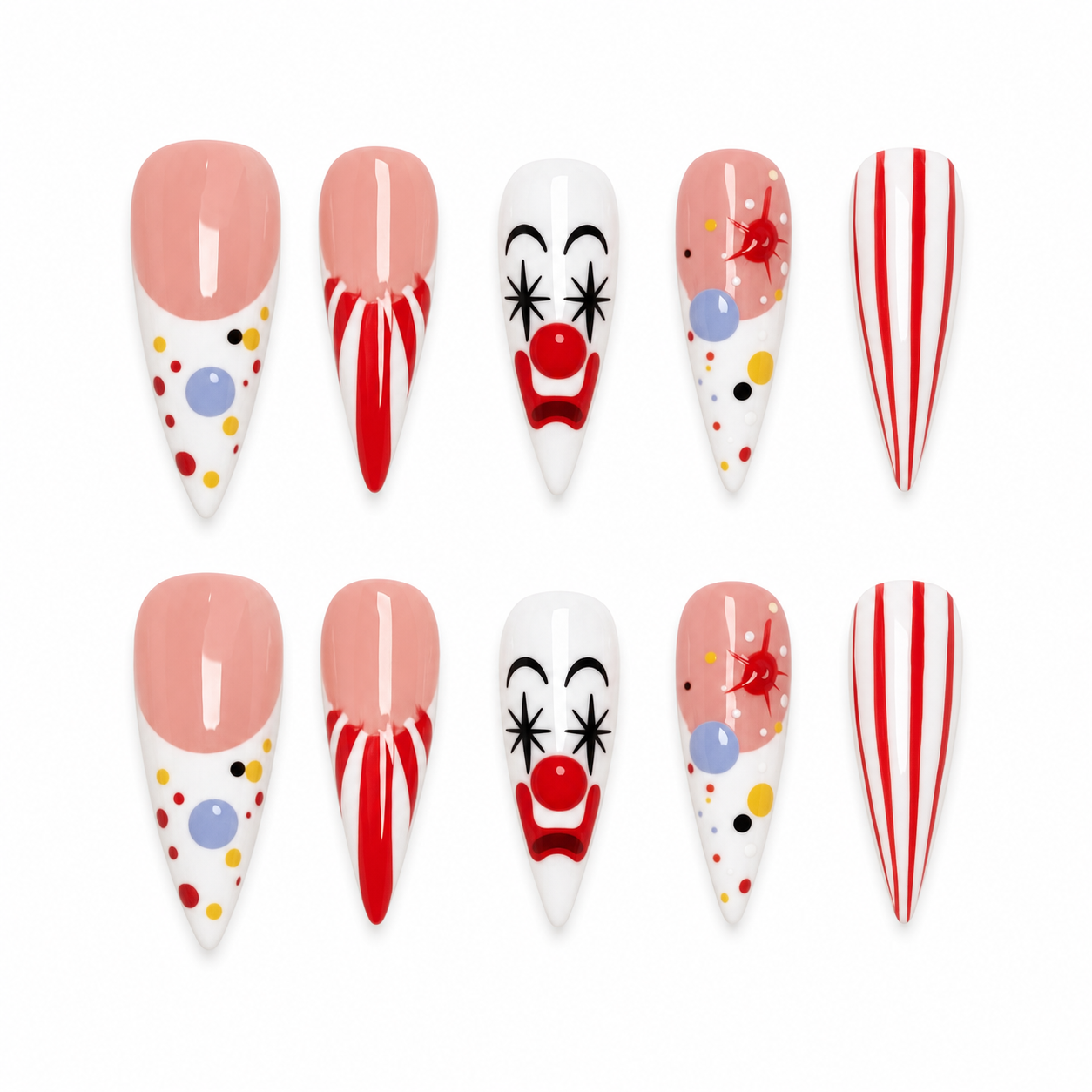 Cherry Apparition press-on nail set