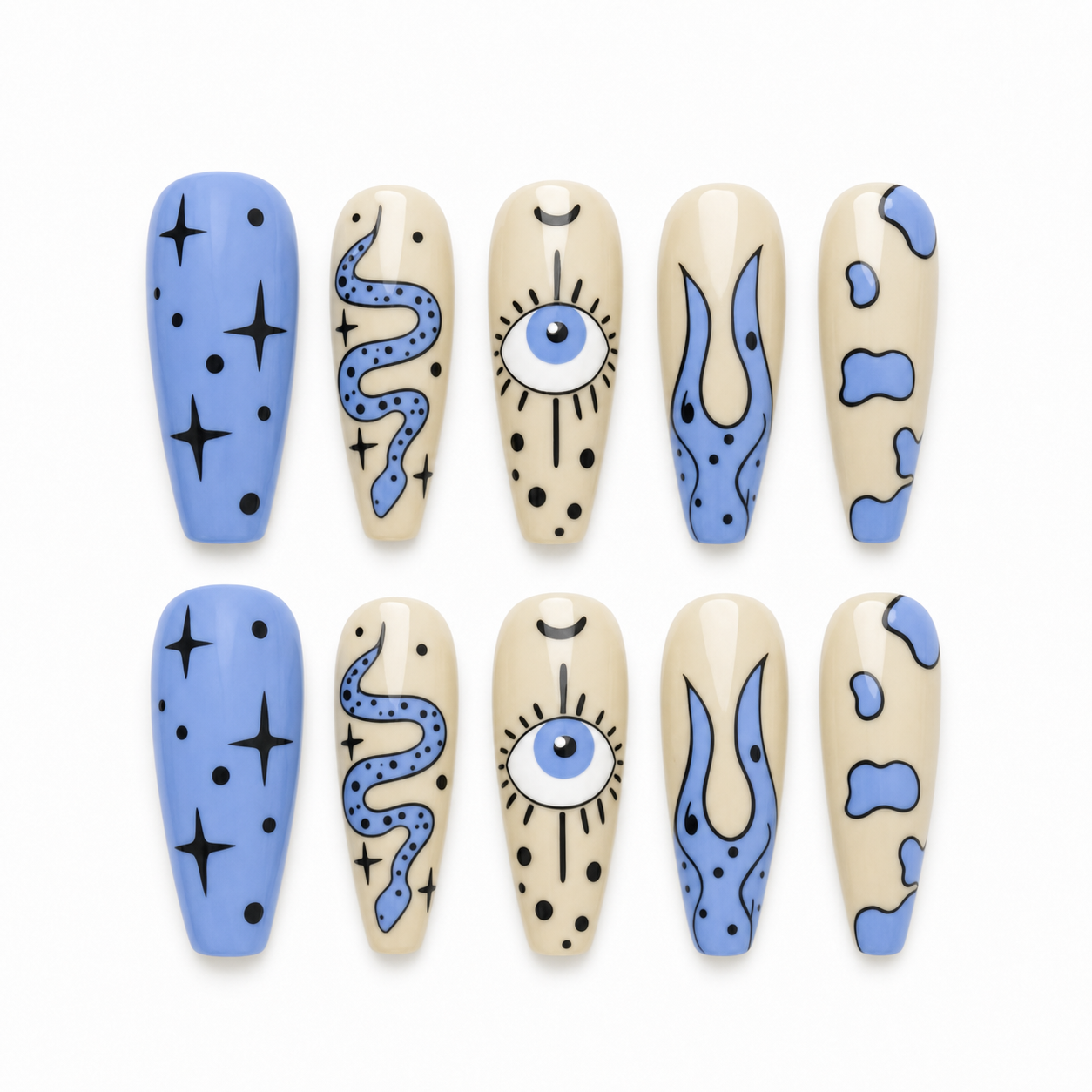 Graveyard Gala press-on nail set