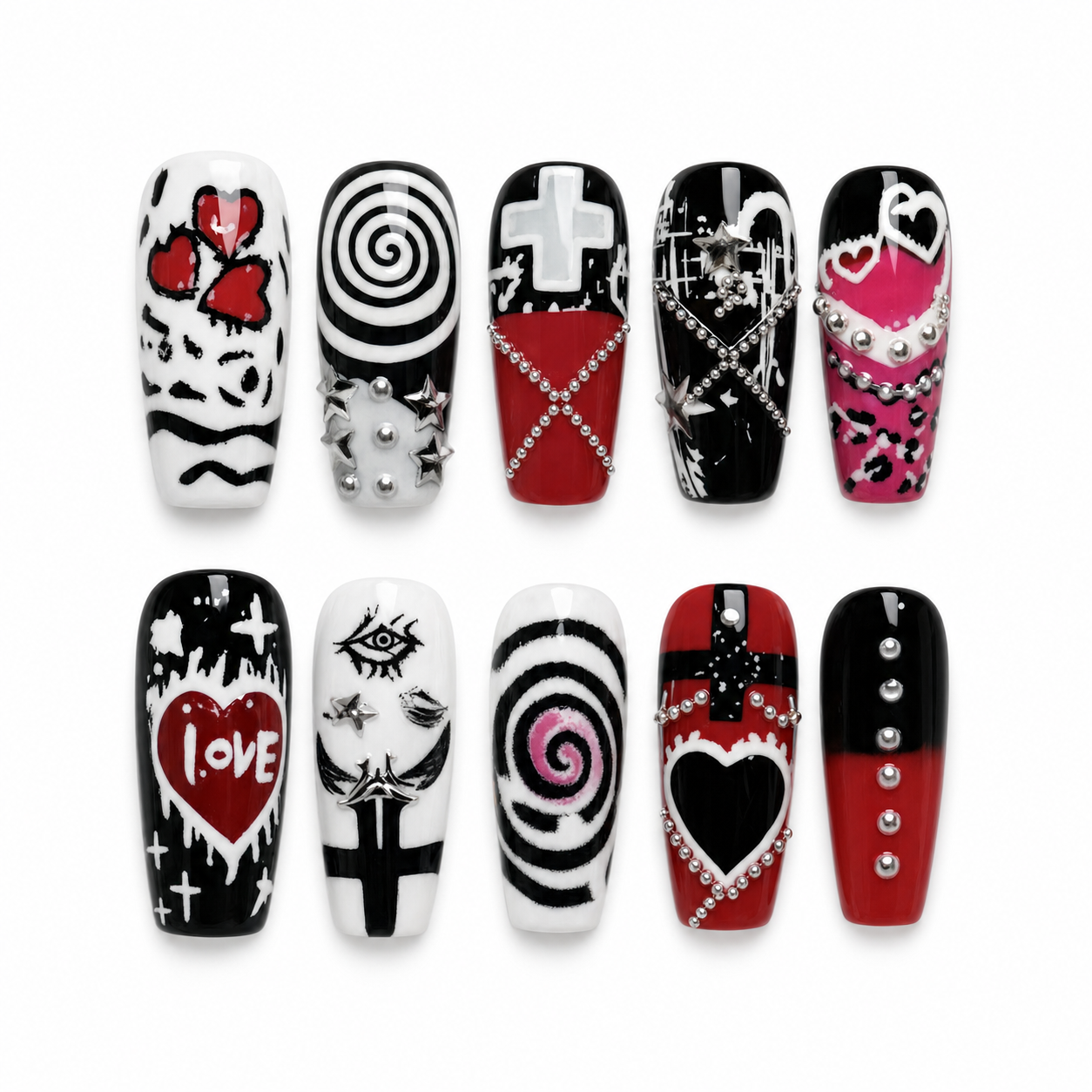 Mercury Relic press-on nail set